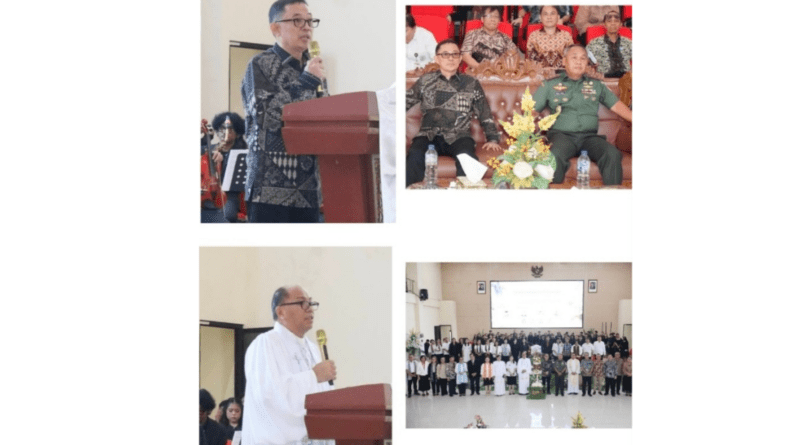 Ibadah Paskah UNSRAT   Bersama  Pangdam Merdeka dan Pemprov Sulut Berjalan Hikmat