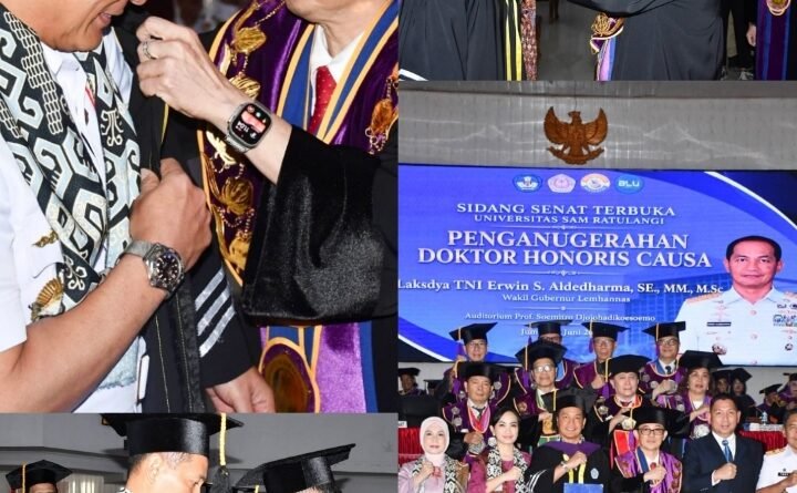 UNSRAT Anugerahi Gelar Doktor Honoris Causa Buat  Wakil Gubernur Lemhanas