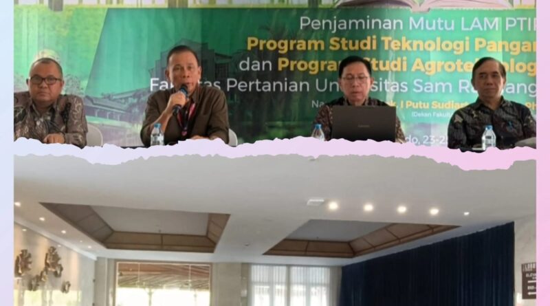 Lakukan Pendampingan, UNSRAT Gelar FGD  Penjaminan Mutu Dua Prodi Faperta